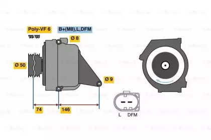 Генератор BOSCH 0 122 0AA 3R0