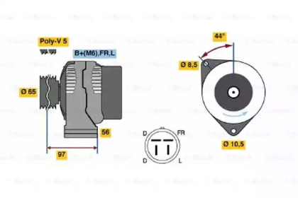 Генератор BOSCH 0 123 115 014