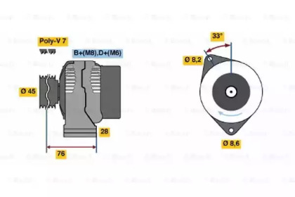 Генератор BOSCH 0 123 214 002