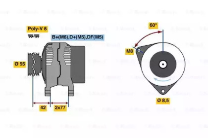 Генератор BOSCH 0 123 310 054