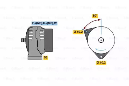 Генератор BOSCH 0 123 315 501