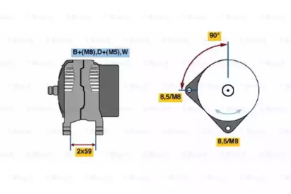 Генератор BOSCH 0 123 320 048