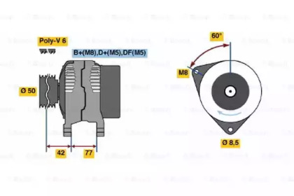 Генератор BOSCH 0 123 320 067