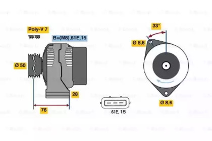 Генератор BOSCH 0 986 040 310