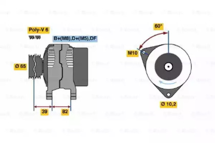 Генератор BOSCH 0 123 515 012