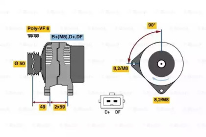 Генератор BOSCH 0 123 515 020