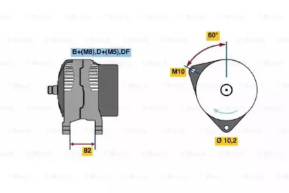 Генератор BOSCH 0 123 520 027