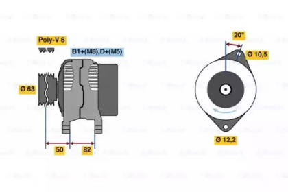 Генератор BOSCH 0 124 215 002