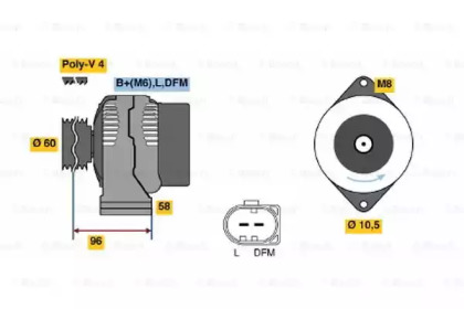 Генератор BOSCH 0 124 325 007