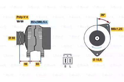 Генератор BOSCH 0 986 042 690