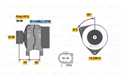 Генератор BOSCH 0 124 325 020