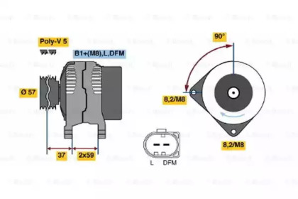 Генератор BOSCH 0 124 325 049