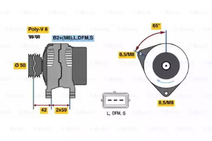 Генератор BOSCH 0 986 041 950