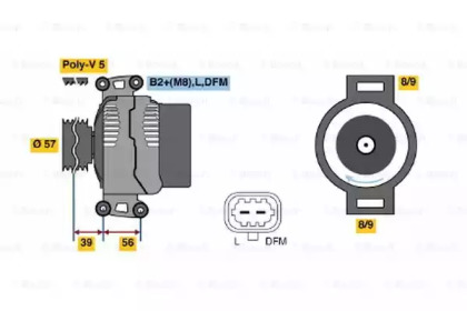 Генератор BOSCH 0 124 415 025