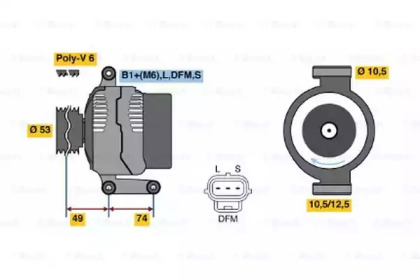 Генератор BOSCH 0 986 047 260