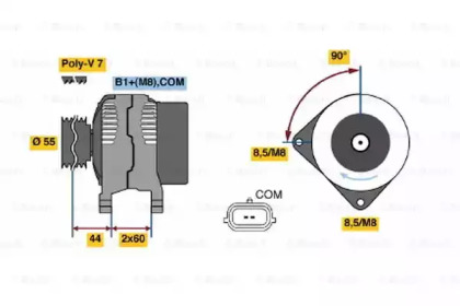 Генератор BOSCH 0 124 425 039