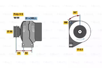 Генератор BOSCH 0 986 041 150