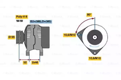 Генератор BOSCH 0 124 615 002