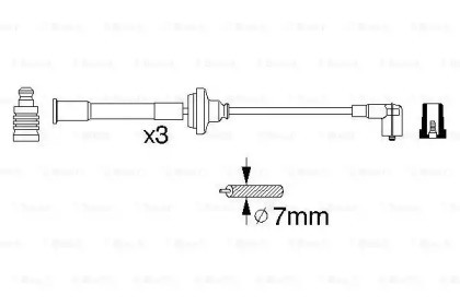 Комплект проводов зажигания BOSCH 0 356 912 821