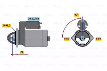 Стартер BOSCH 0 986 014 860