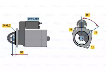 Стартер BOSCH 0 986 010 710