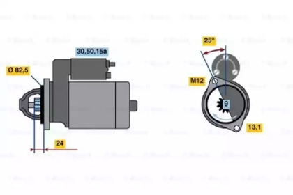 Стартер BOSCH 0 986 010 780