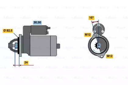 Стартер BOSCH 0 986 010 900