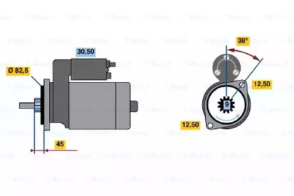 Стартер BOSCH 0 986 010 940