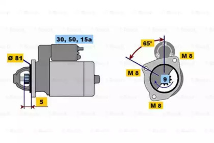 Стартер BOSCH 0 986 011 780