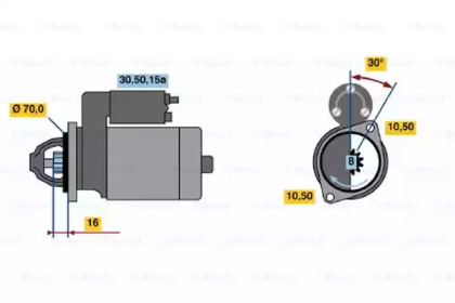 Стартер BOSCH 0 986 012 111