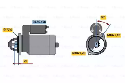 Стартер BOSCH 0 986 012 171