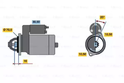 Стартер BOSCH 0 986 012 241