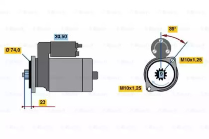 Стартер BOSCH 0 986 012 311