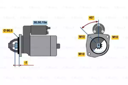 Стартер BOSCH 0 986 012 340