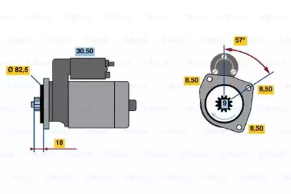 Стартер BOSCH 0 986 012 650