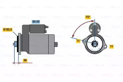 Стартер BOSCH 0 986 012 901