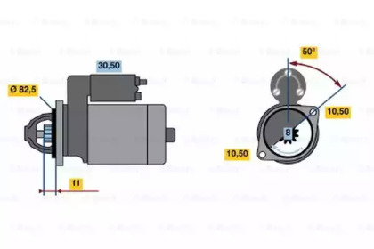 Стартер BOSCH 0 986 012 931