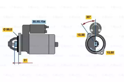 Стартер BOSCH 0 986 013 160