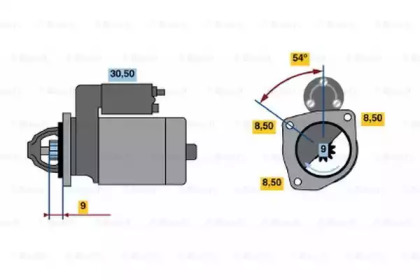 Стартер BOSCH 0 986 013 210