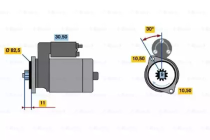 Стартер BOSCH 0 986 013 551