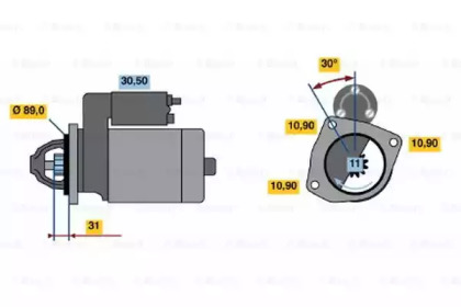 Стартер BOSCH 0 986 013 720