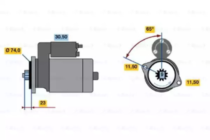 Стартер BOSCH 0 986 013 981