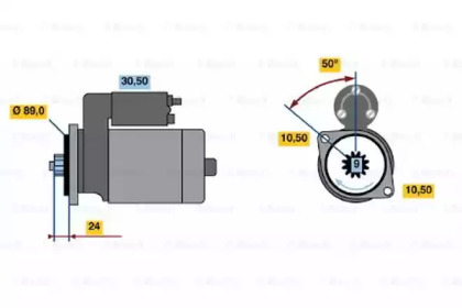 Стартер BOSCH 0 986 014 071