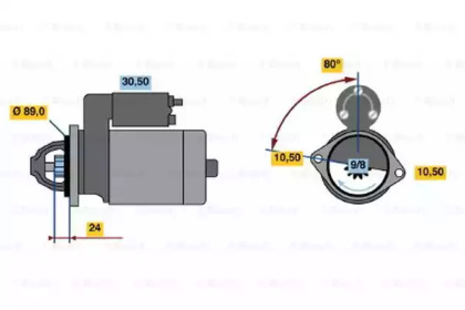 Стартер BOSCH 0 986 014 081