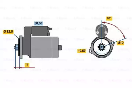 Стартер BOSCH 0 986 014 191