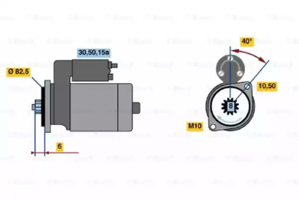 Стартер BOSCH 0 986 014 221