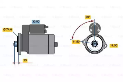 Стартер BOSCH 0 986 014 391