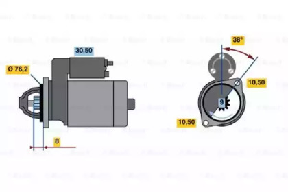 Стартер BOSCH 0 986 014 610