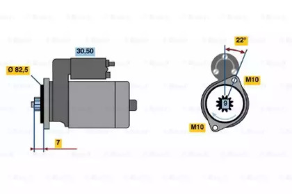 Стартер BOSCH 0 986 014 761