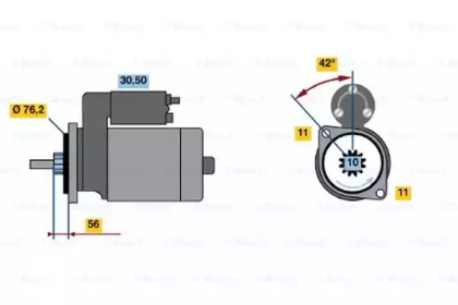 Стартер BOSCH 0 986 015 470